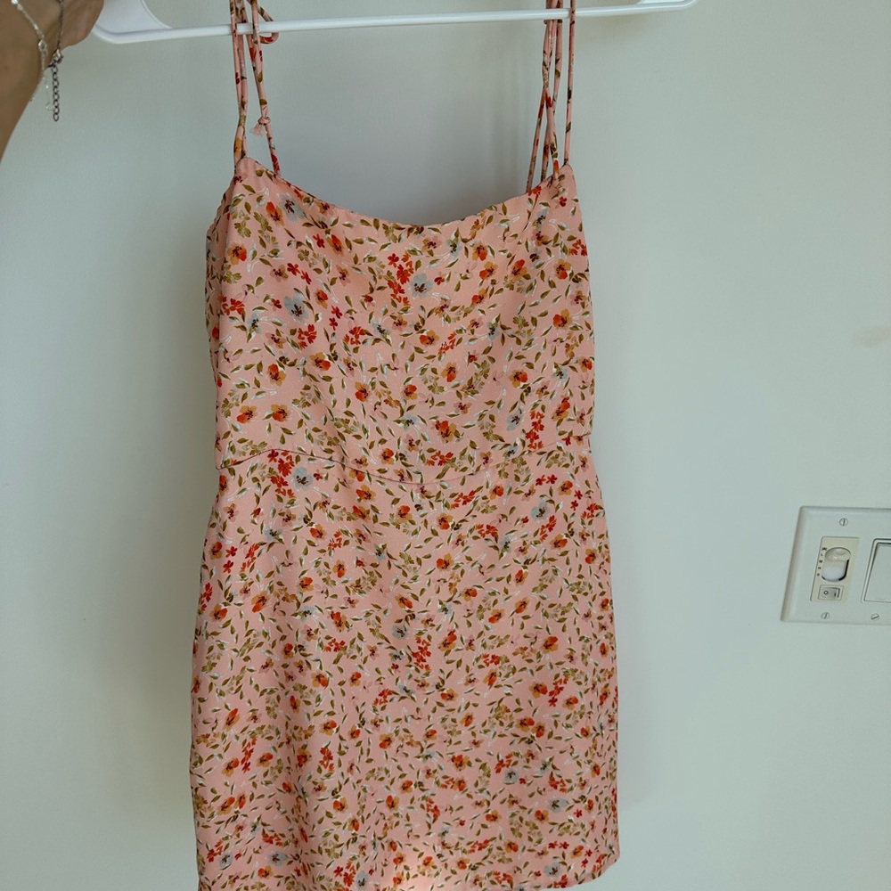 Floral Spaghetti Strap Dress